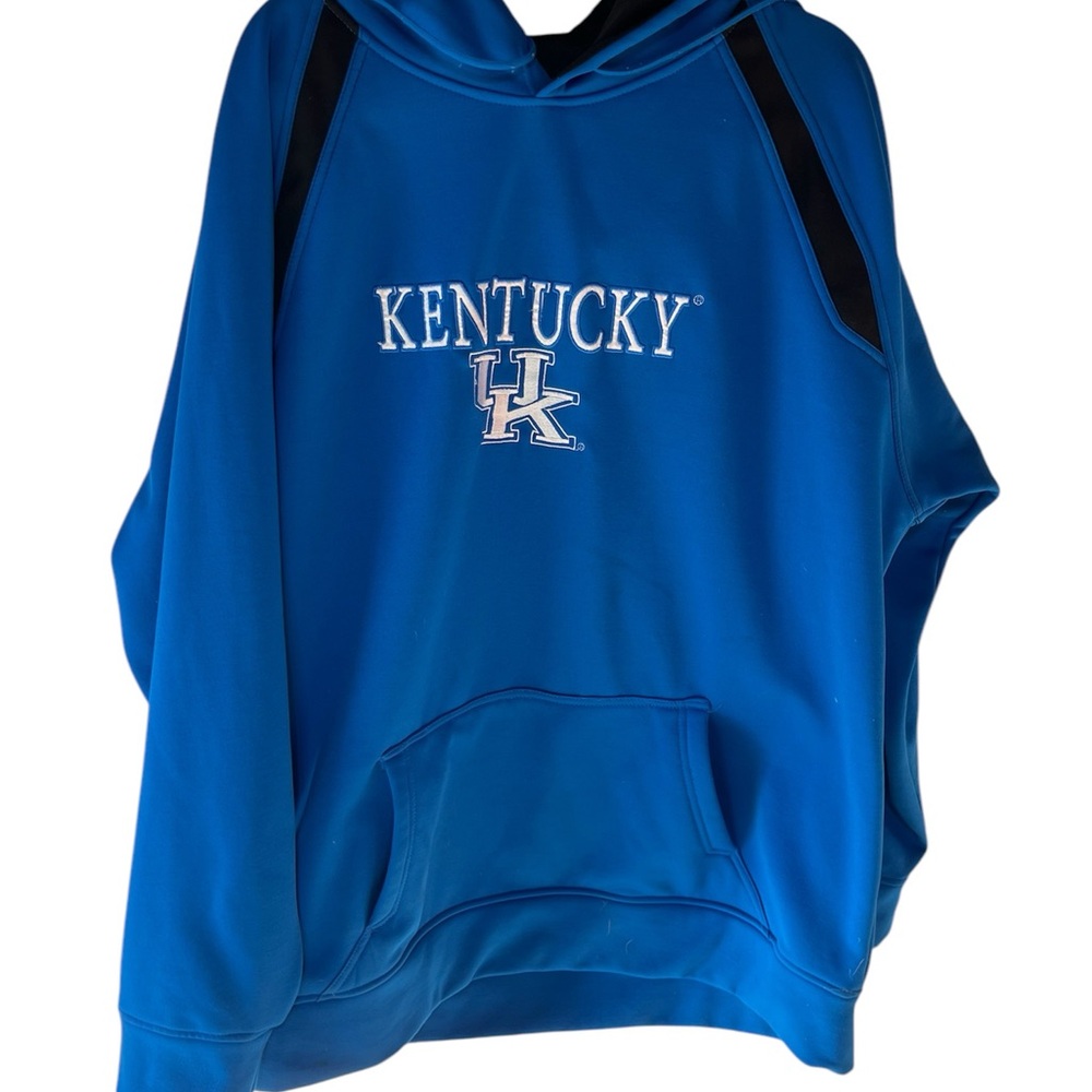 BMOC SPORTSWEAR UK KENTUCKY ATHELTIC HOODIE BASKETBALL FOOTBALL ROYAL BLUE XXL‎